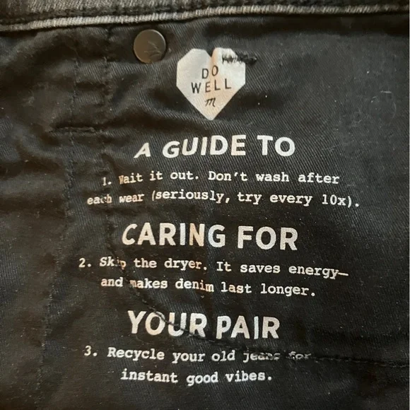 Madewell 9" Highrise Black Distressed Skinny Jeans 27 - Picture 9 of 16